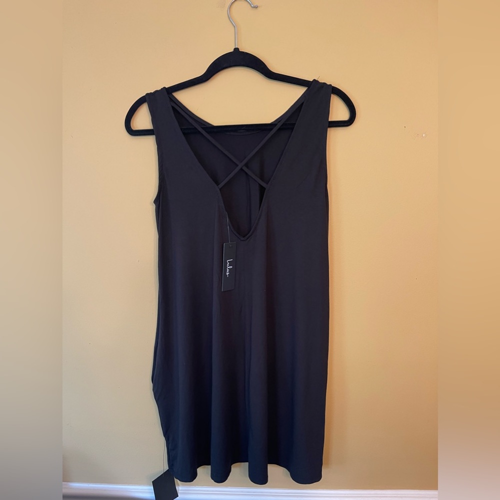 NWT Tempted Black Sleeveless Swing Dress - Picture 5 of 8